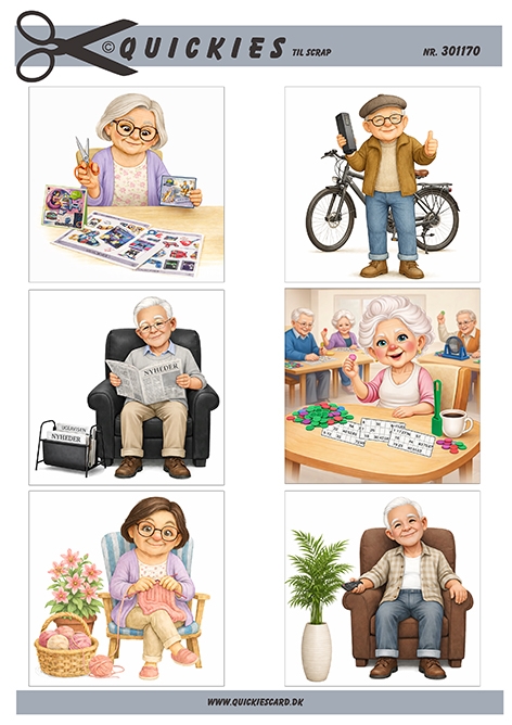 Ældre mennesker der hygger sig Quickies til scrap